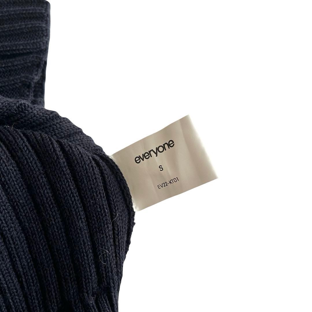 【希少】初期 everyone タートルネックリブニット ネイビー Sサイズ