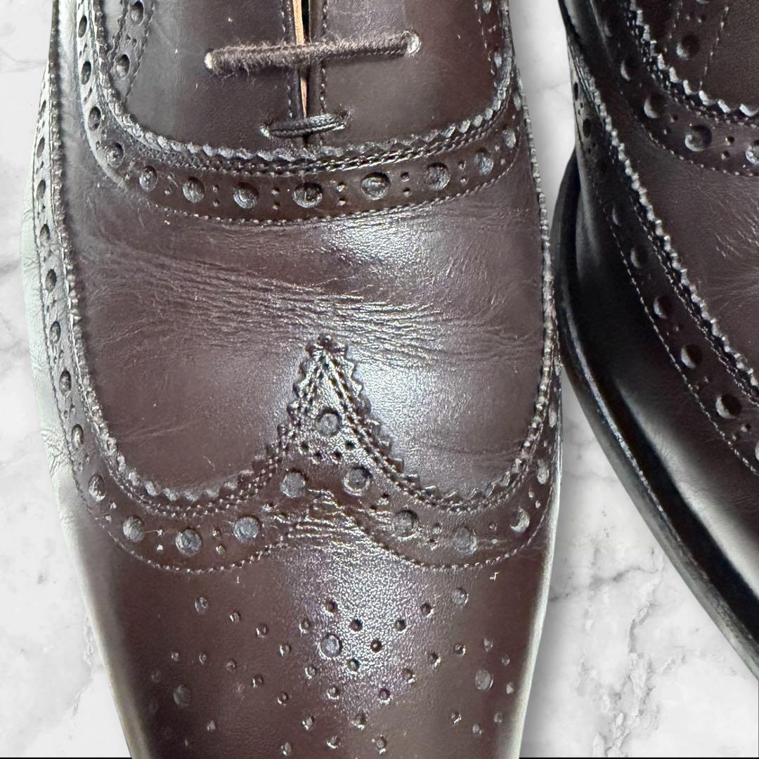 美品　SCOTCH GRAIN スコッチグレイン　ダークブラウン ウィングチップ