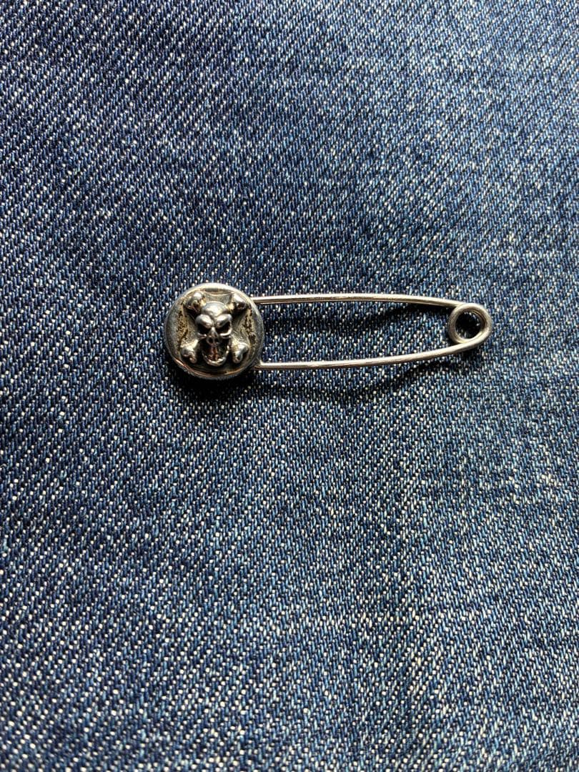 BILL WALL LEATHER Safety Pin スカル BEAMS