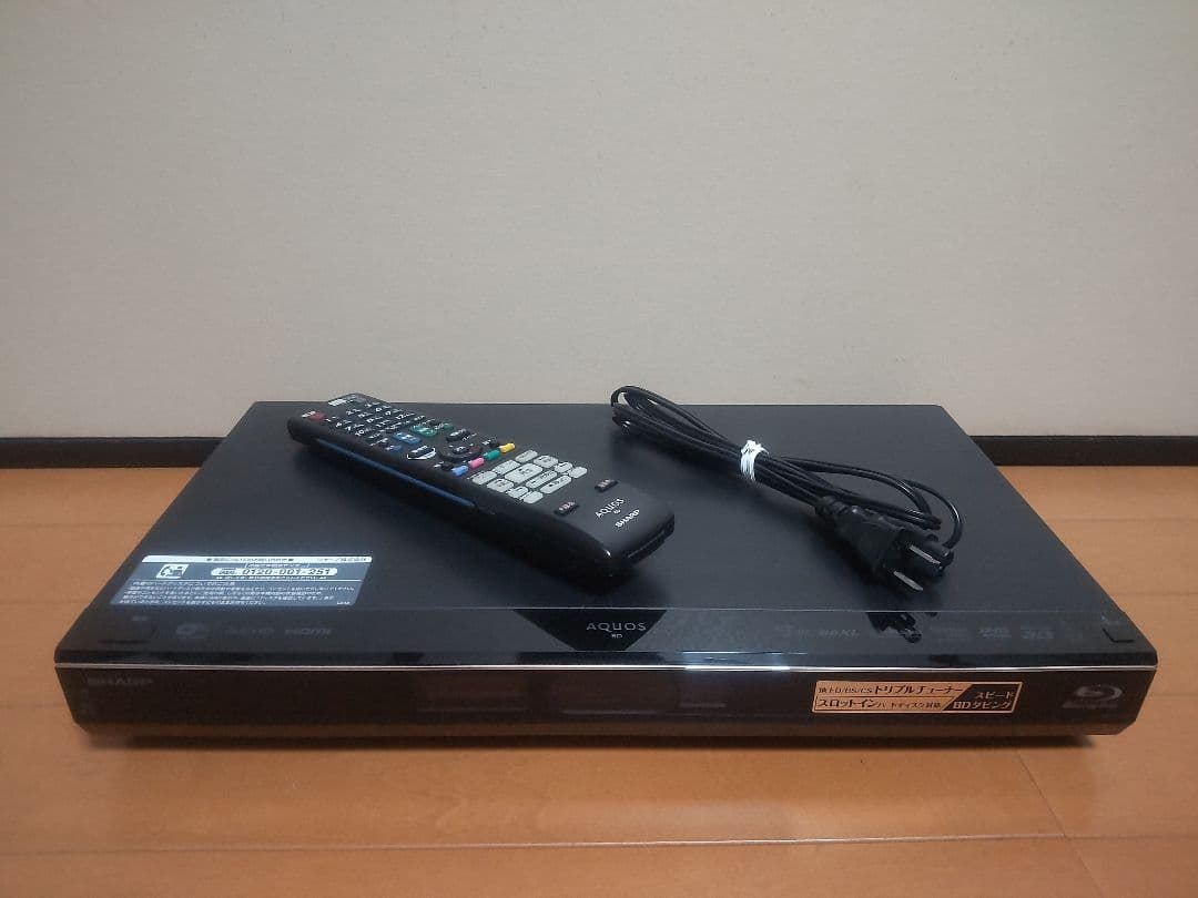 シャープ　AQUOS　BD―T510 500GB→1TB トリプルチュ―ナ―搭載