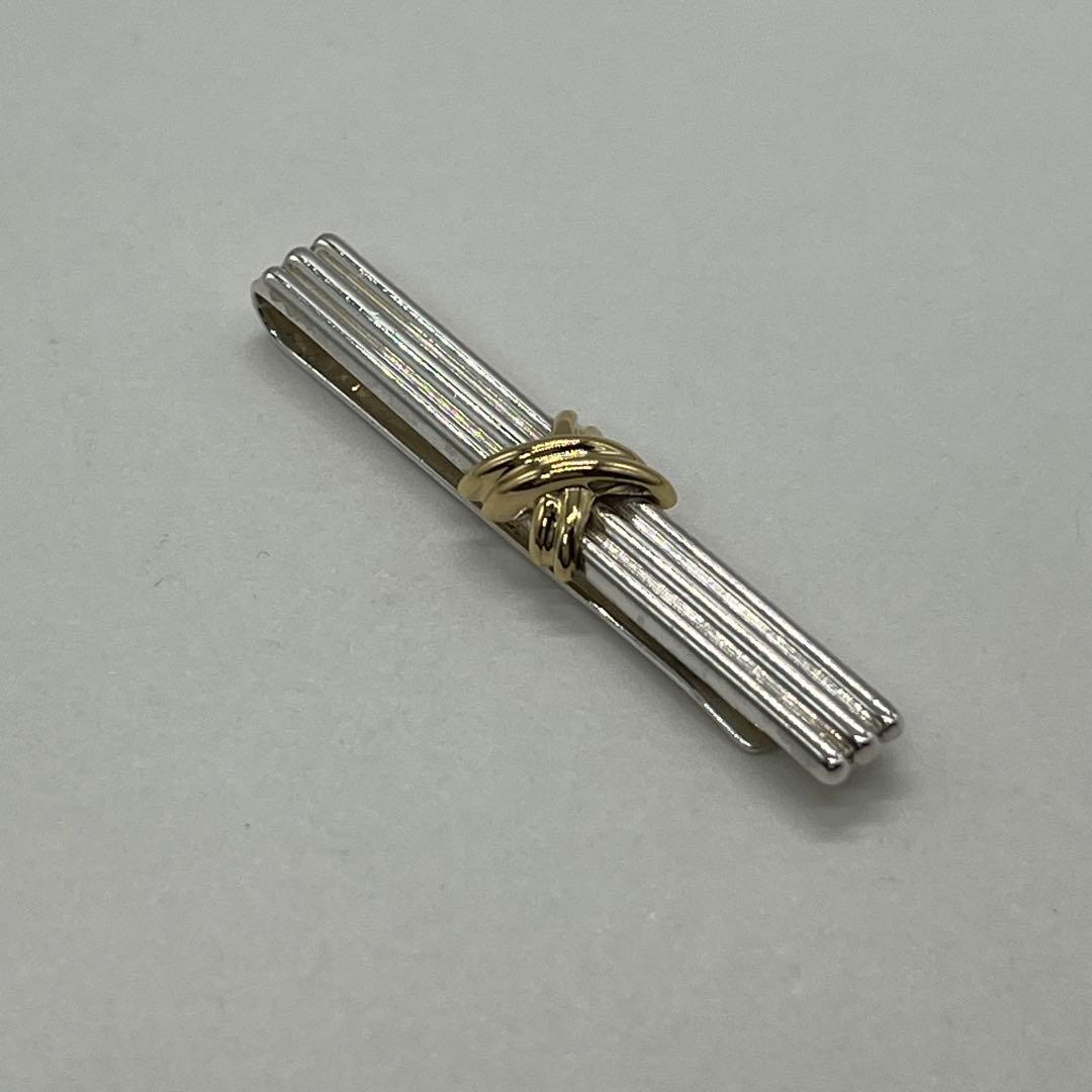 ティファニー TIFFANY シグネチャークロス ネクタイピン コンビ 希少