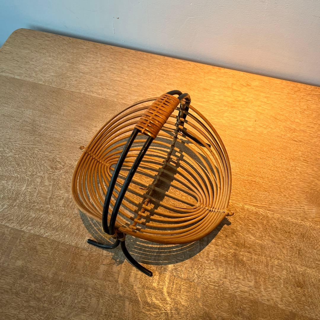 デンマーク製　ヴィンテージ　バスケット