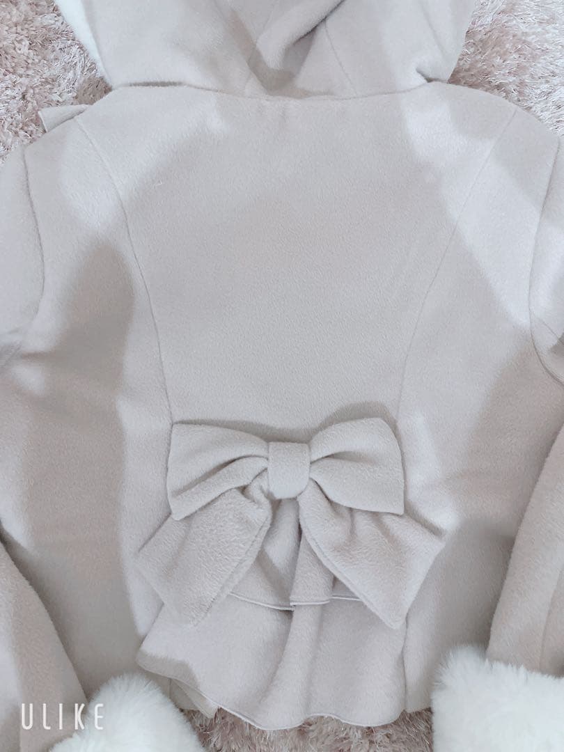 NOEMIE ノエミー ヨークフリルドーリーショートコート ピンク