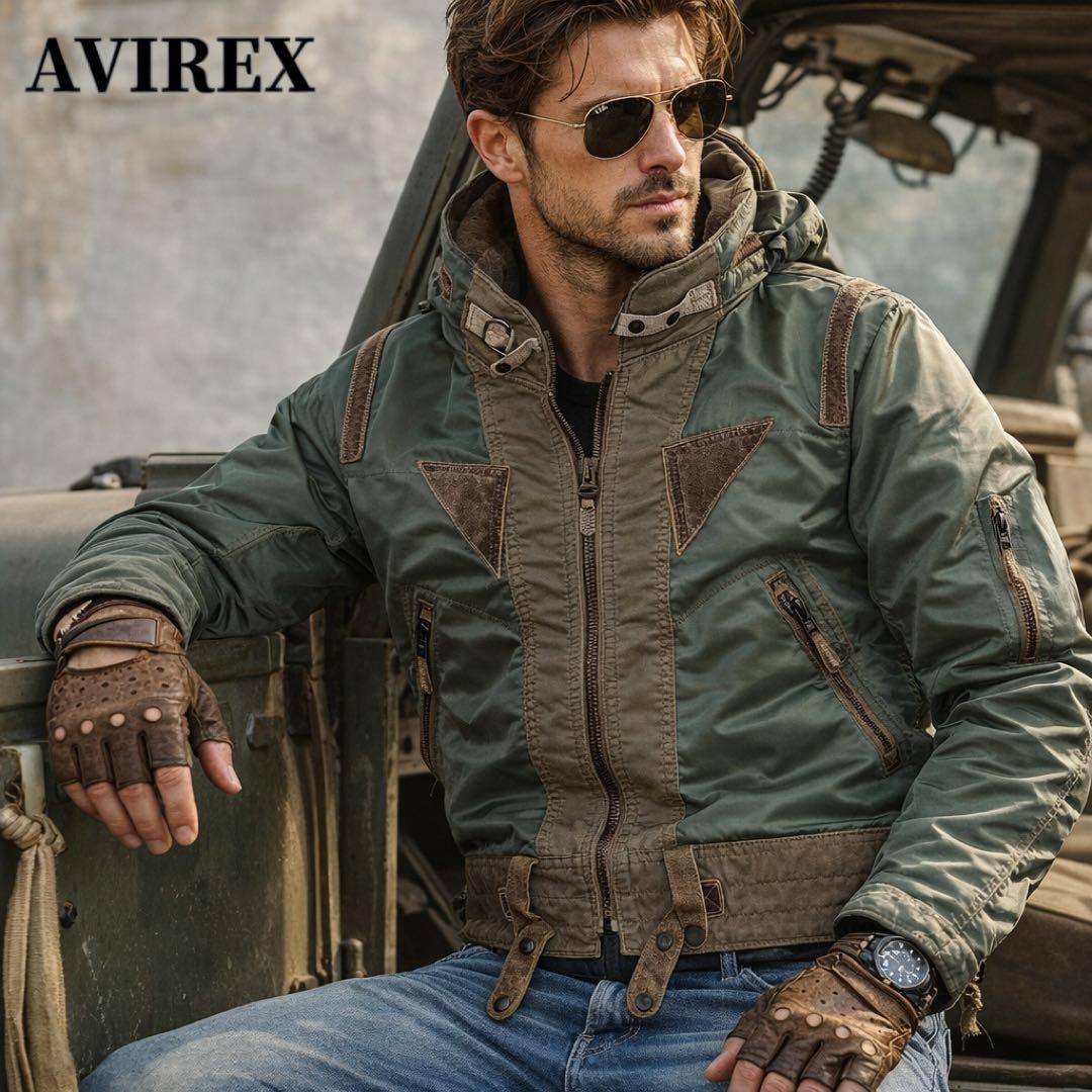 AVIREX 60周年記念/STYLE 6172074羊革使用フライトジャケット