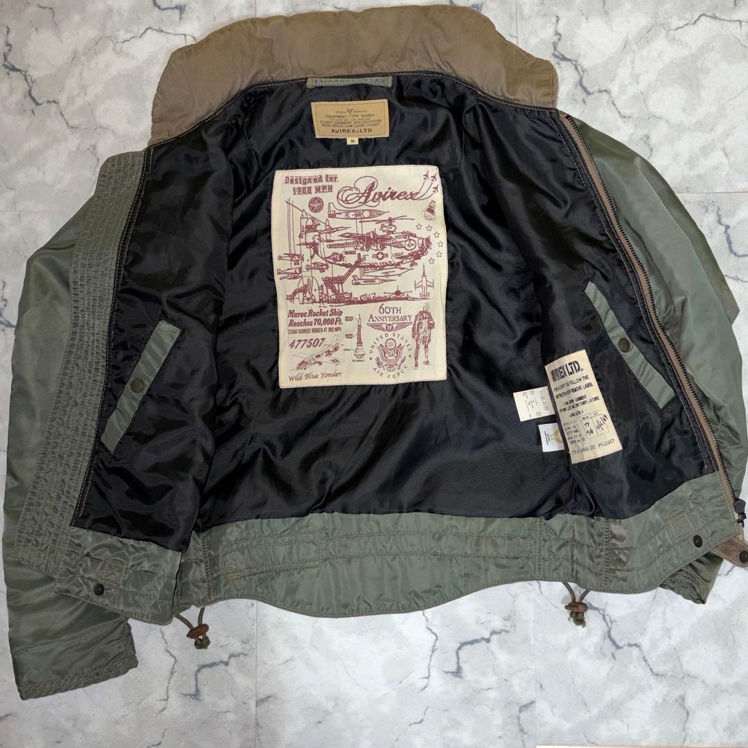 AVIREX 60周年記念/STYLE 6172074羊革使用フライトジャケット