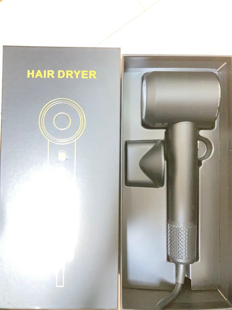 ヘアドライヤー HAIR DRYER ブラック マグネット式 新品未使用