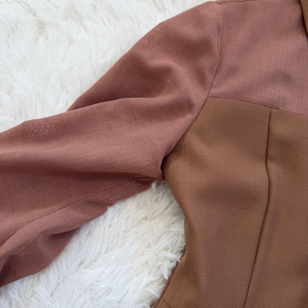 人気　24AW アナイ　シアーロングワンピース　シャツ　金ボタン　Aライン