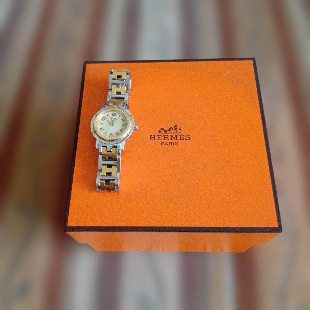 HERMES レディース 時計 シルバー ゴールド