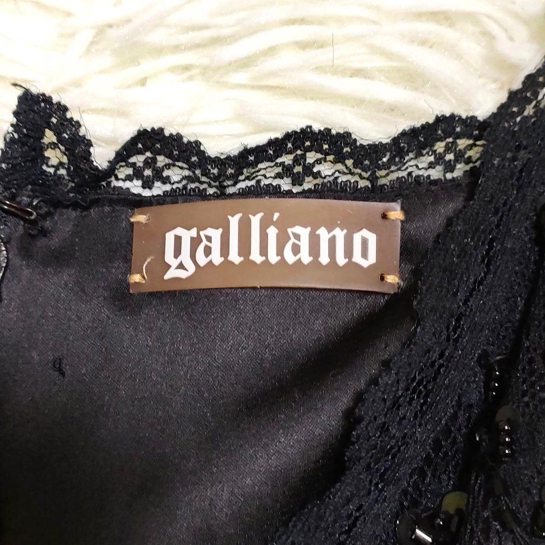 GALLIANO③ Beaded Sequin Dress One-piece