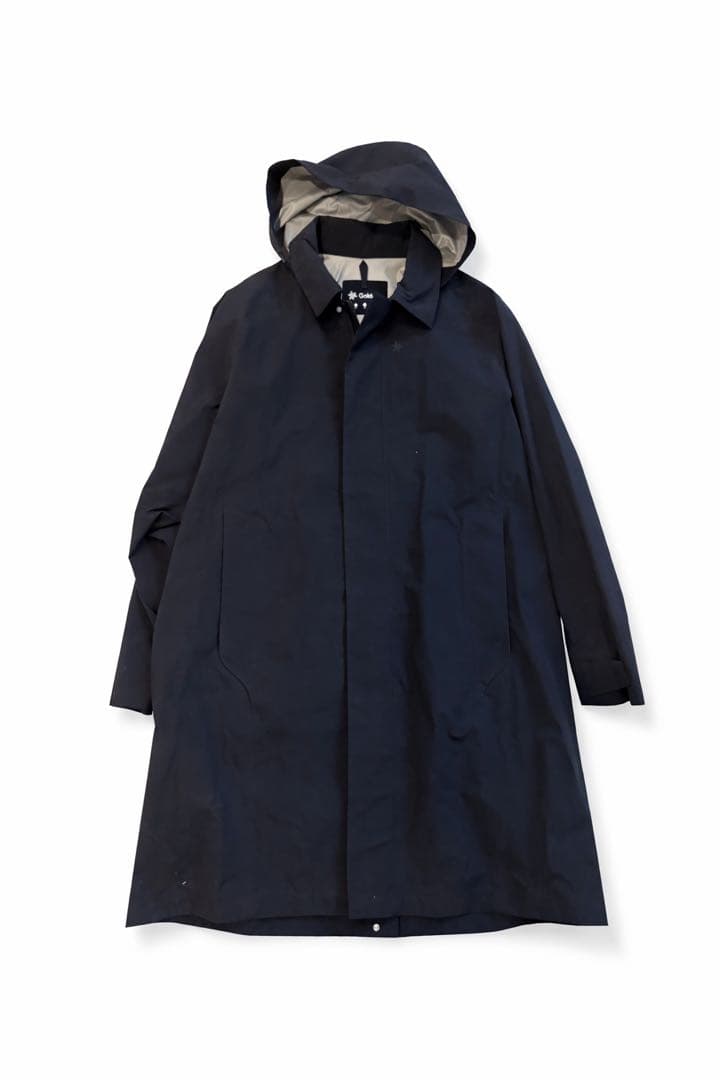 【Goldwin】新品未使用 ロングコート フード付き ネイビー シンプル