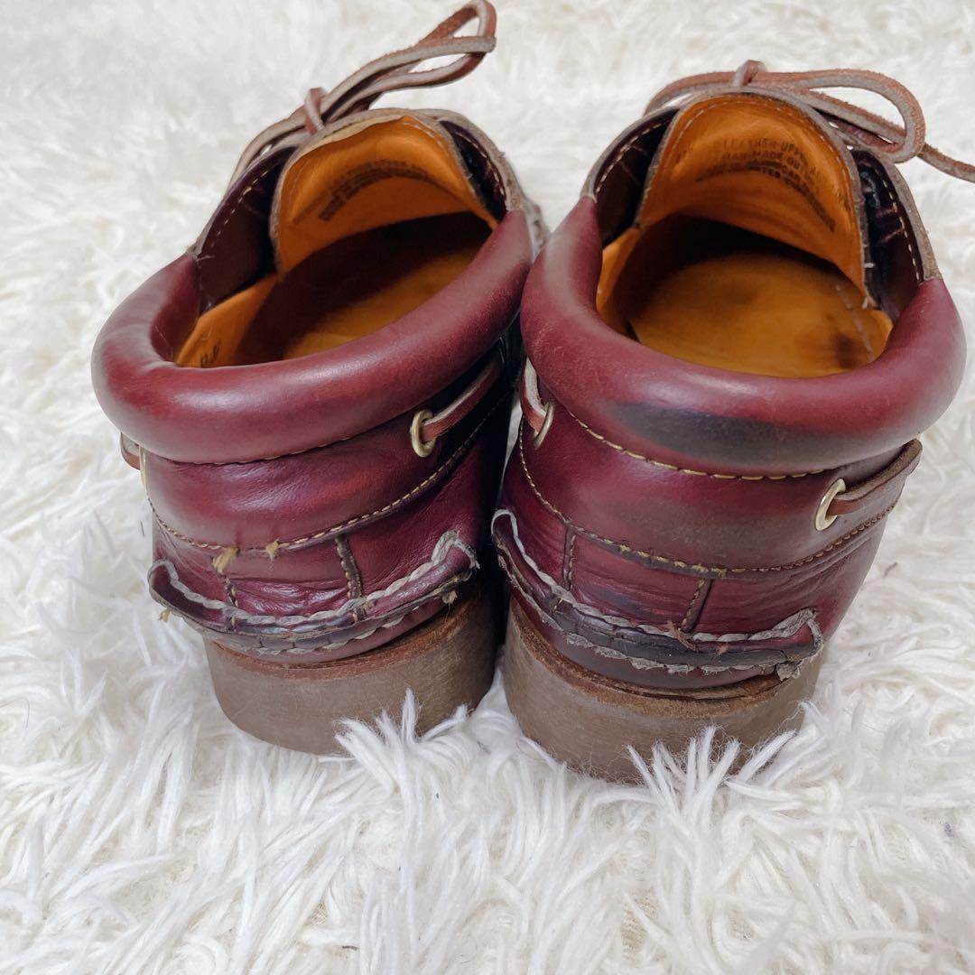 定番✨ ティンバーランド スリーアイ デッキシューズ バーガンディ