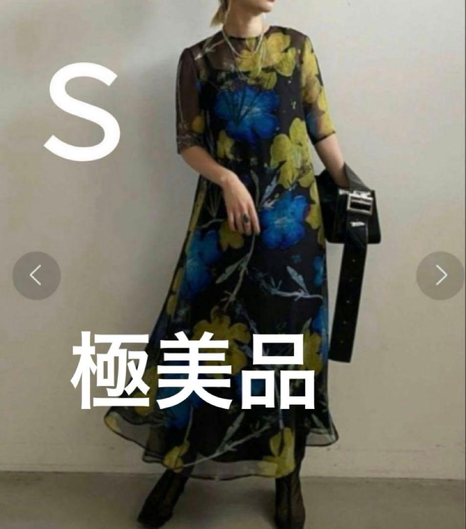 【美品】【AMERI/アメリ】SCAN FLOWER CHIFFON DRESS