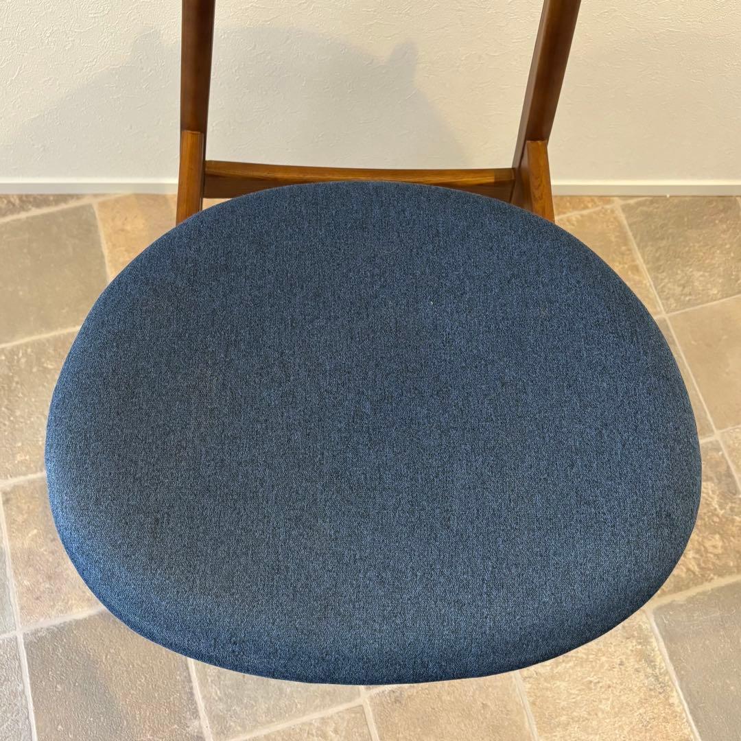【美品】NOCE ノーチェ ダイニングチェア 北欧 椅子 RY54 ダークブルー