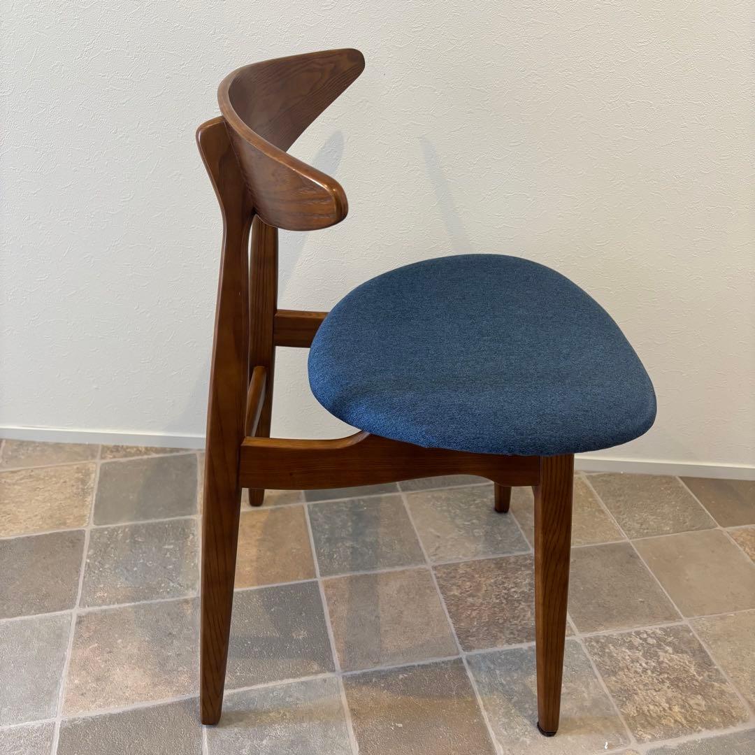 【美品】NOCE ノーチェ ダイニングチェア 北欧 椅子 RY54 ダークブルー