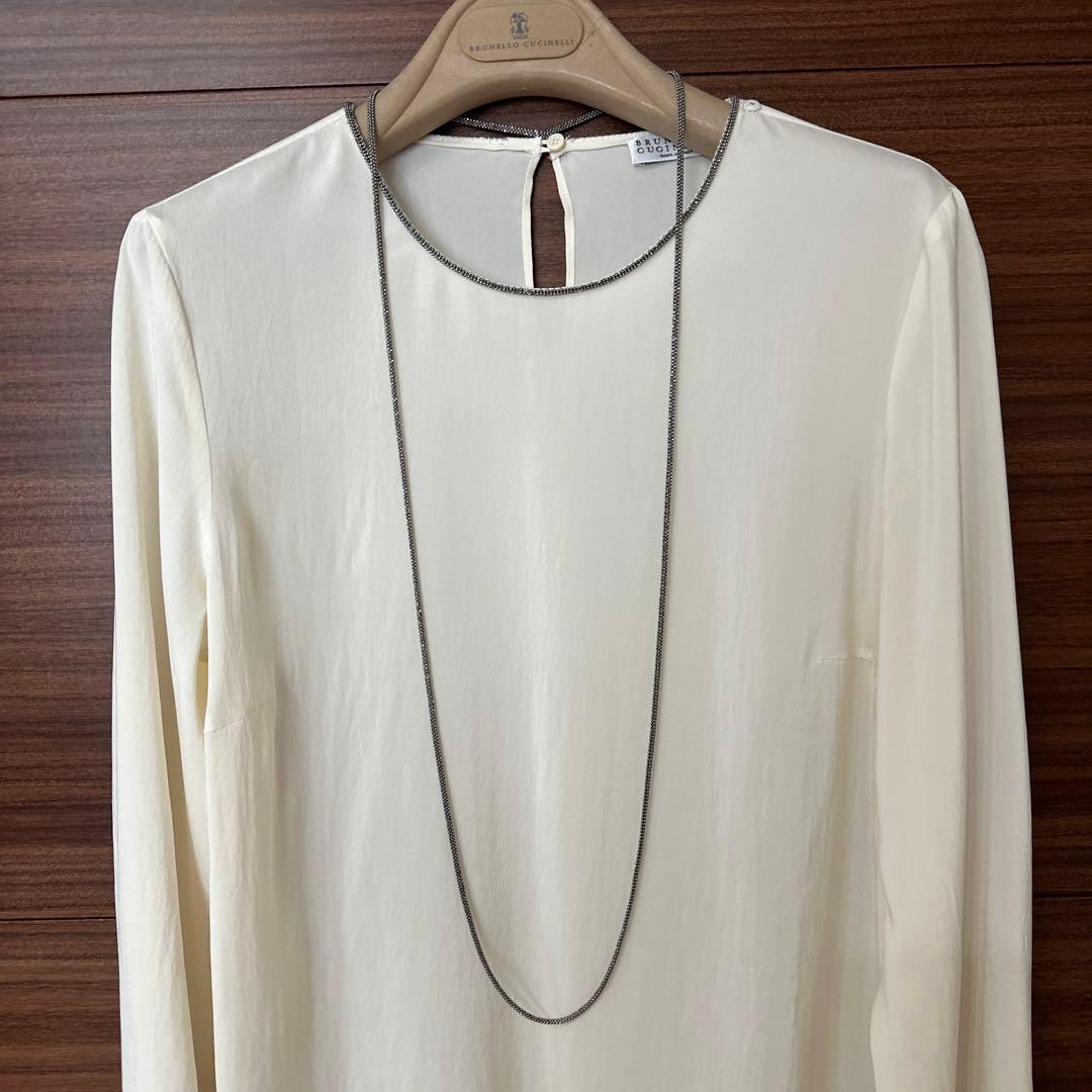 【最高級】BRUNELLO CUCINELLI ブルネロクチネリ シルクブラウス
