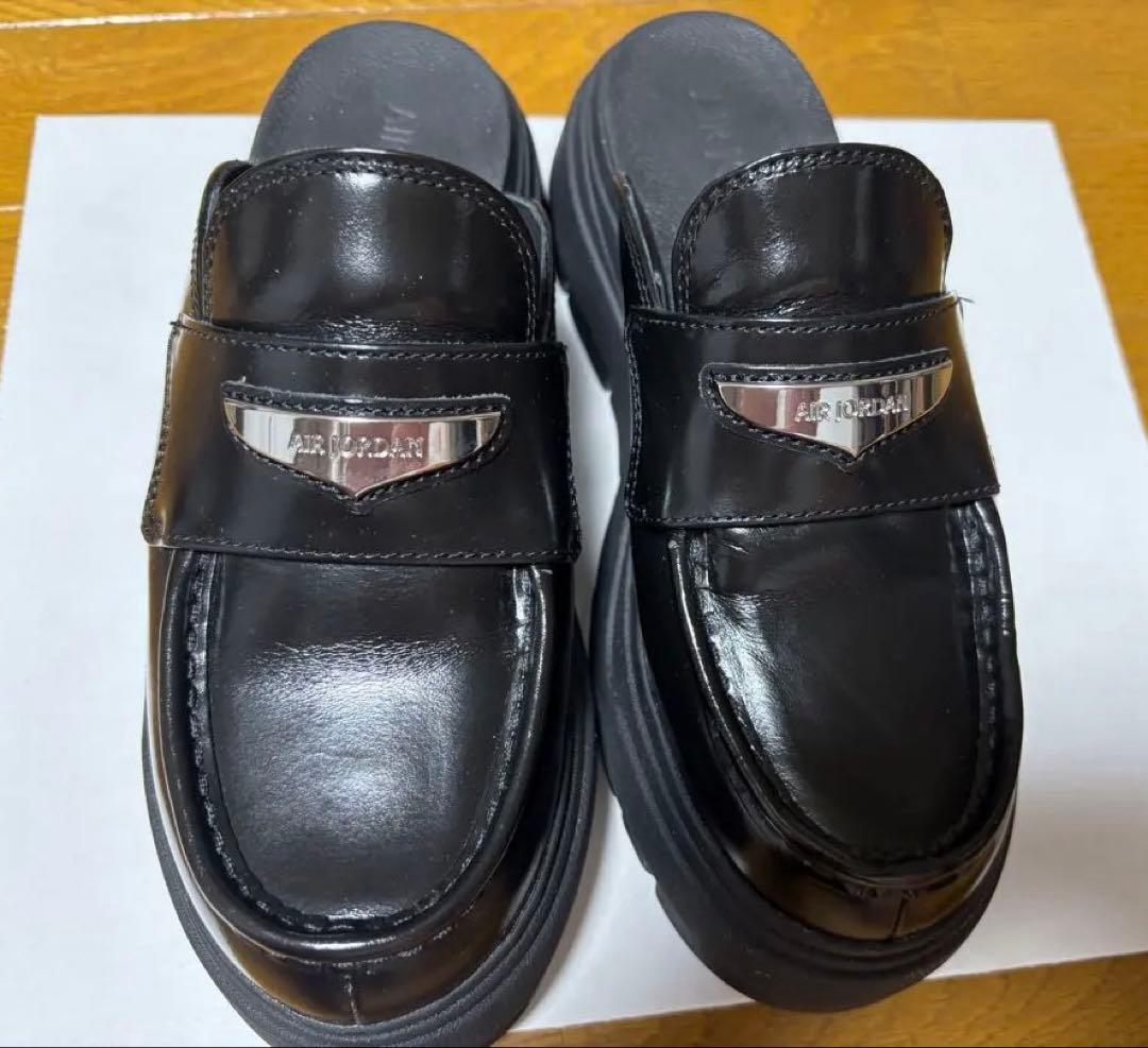 AIR JORDAN ブラック ミュール(ローファー)24cm