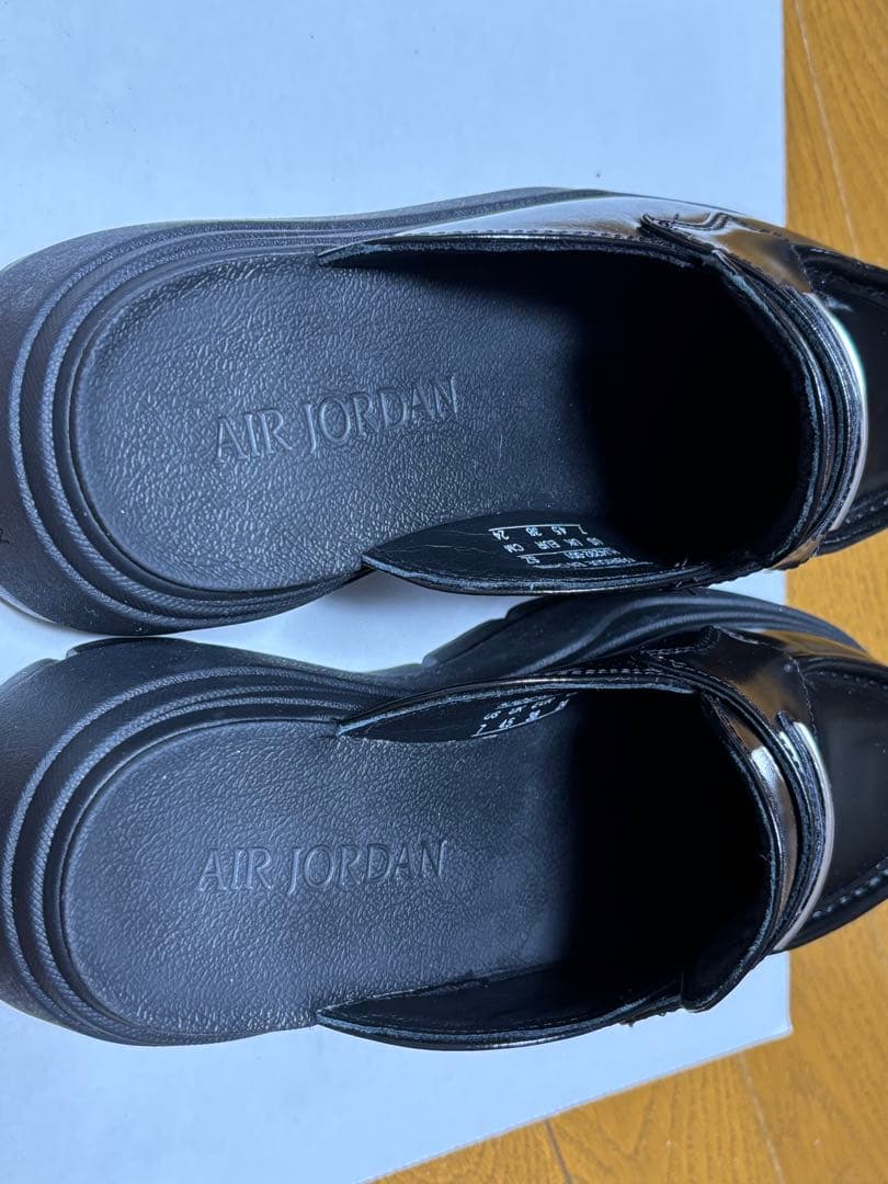 AIR JORDAN ブラック ミュール(ローファー)24cm