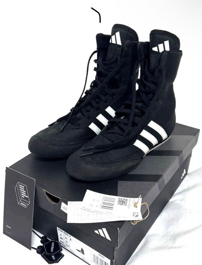 adidas boxhog2 ボクシングシューズハイカット ブラック