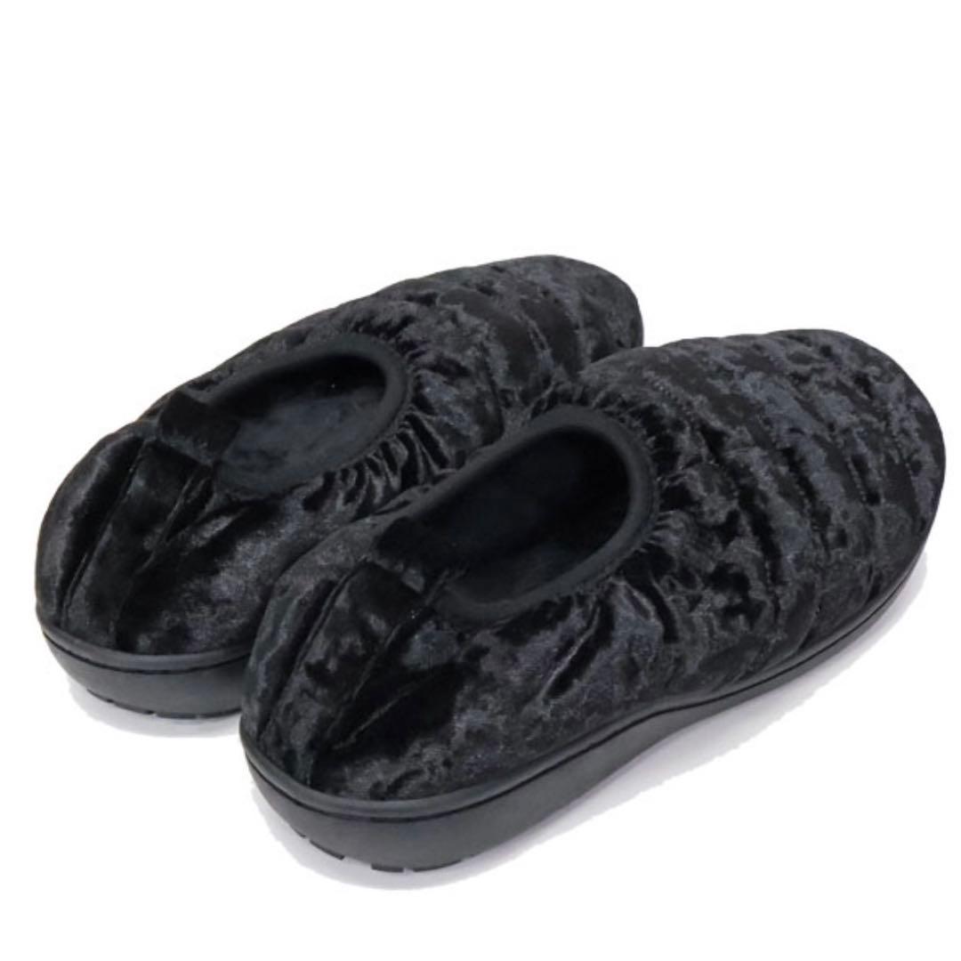 新品 SUBU スブ DOTS VAMP VELVET BLACK サンダル