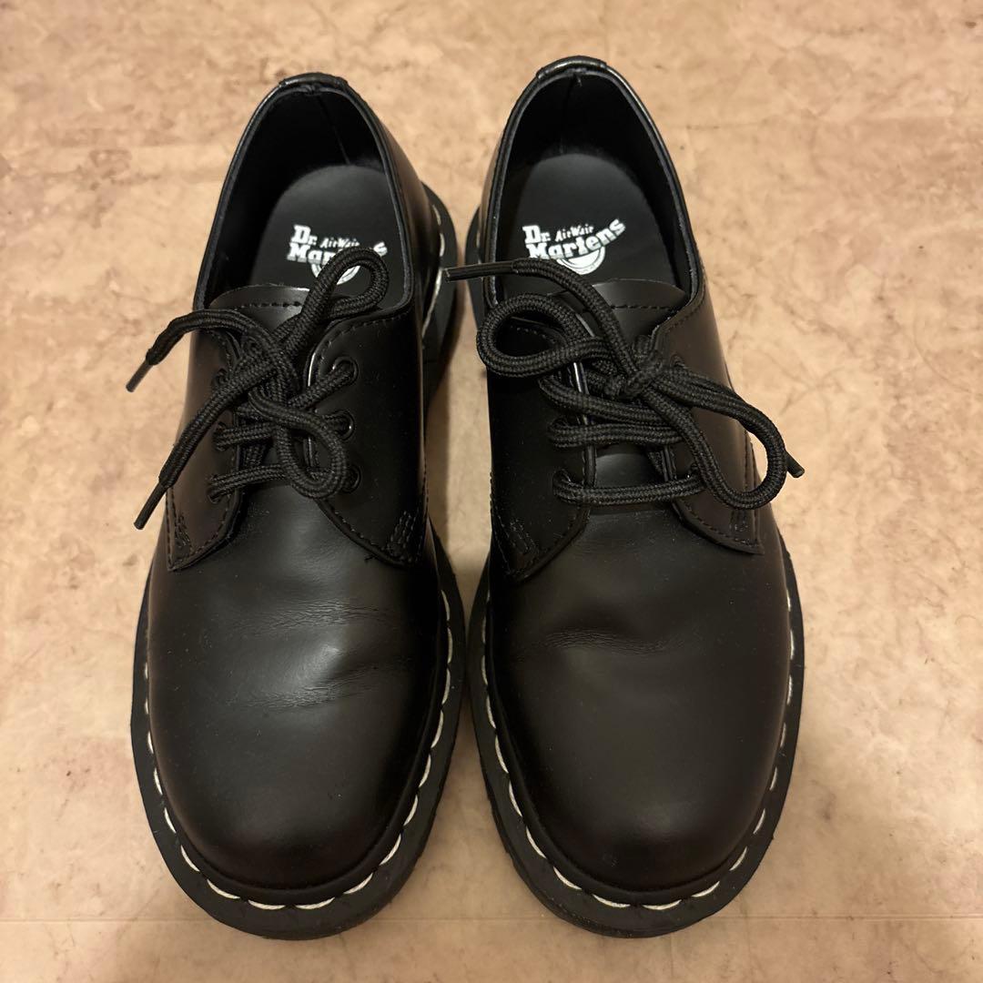 Dr.Martens ホワイトステッチ 3 ホール シューズ