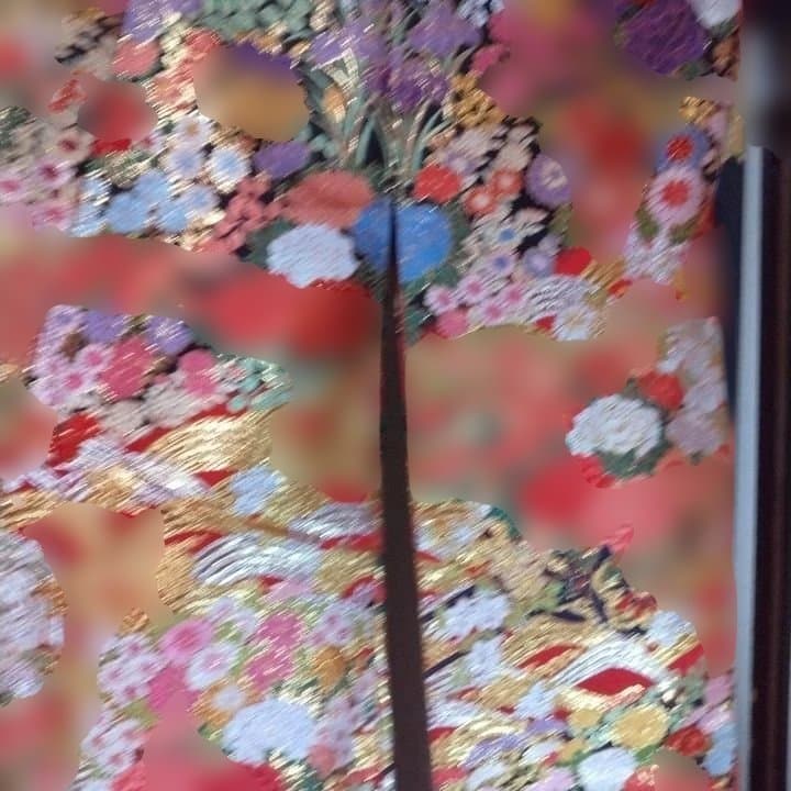 色打掛 花柄 金糸唐織りM