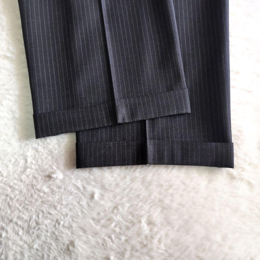 ポロラルフローレン ストライプ ビンテージ スーツ スリーピース チャコール