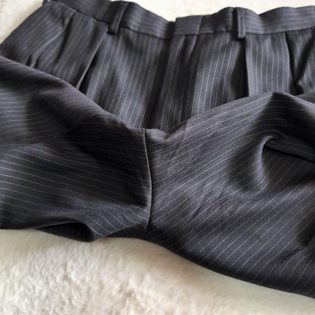 ポロラルフローレン ストライプ ビンテージ スーツ スリーピース チャコール