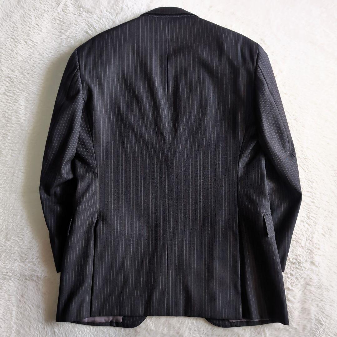 ポロラルフローレン ストライプ ビンテージ スーツ スリーピース チャコール