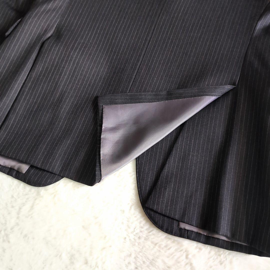 ポロラルフローレン ストライプ ビンテージ スーツ スリーピース チャコール