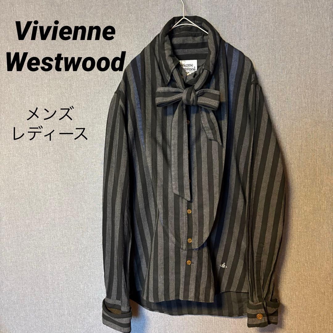Vivienne Westwood MAN ストライプリボンシャツ サイズ：46
