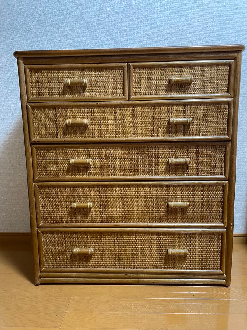【引越しのため3/19までの出品】籐　チェスト