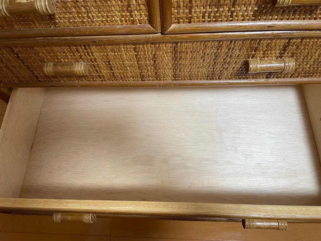 【引越しのため3/19までの出品】籐　チェスト
