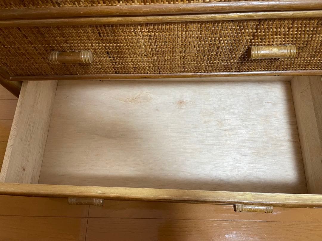 【引越しのため3/19までの出品】籐　チェスト