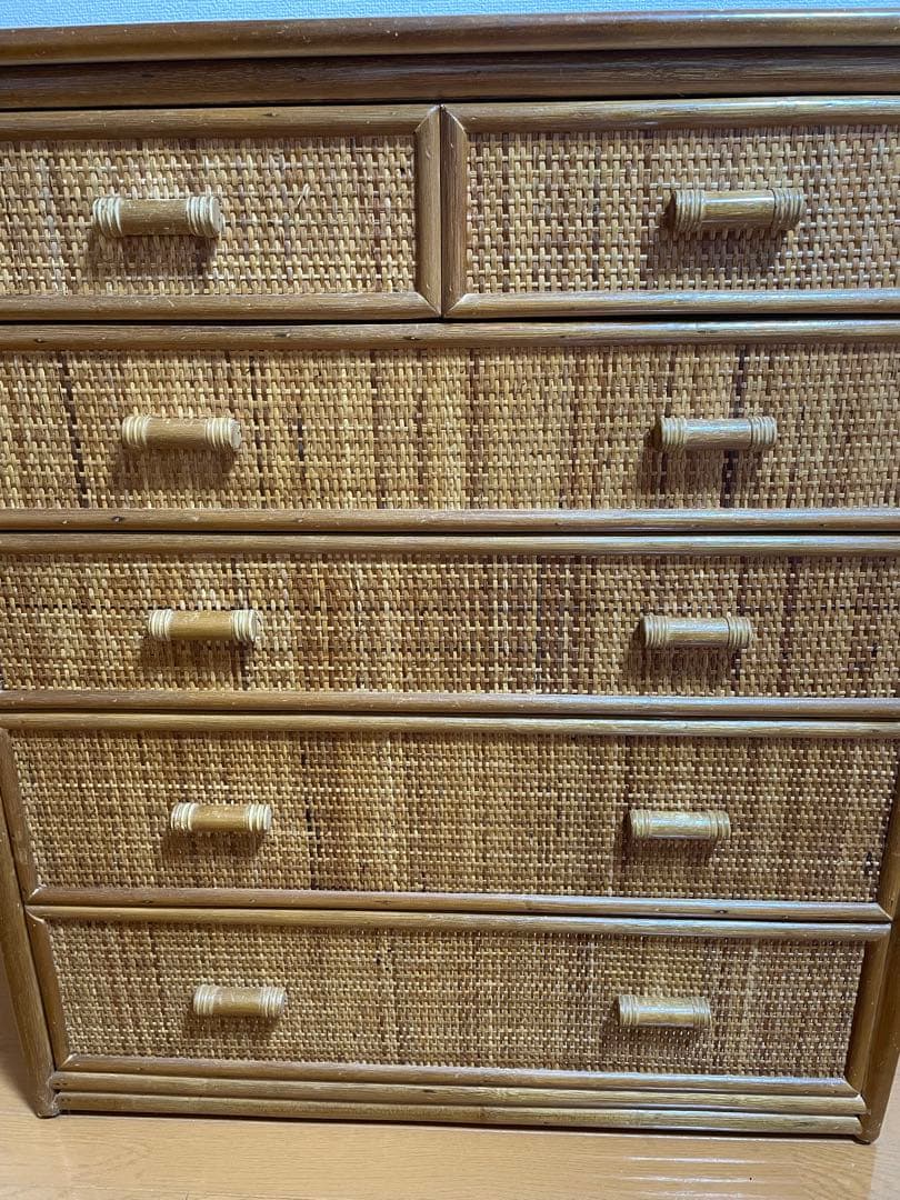 【引越しのため3/19までの出品】籐　チェスト