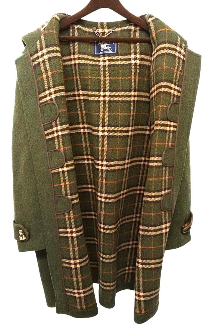 Burberry’ｓ　ウール フード付き　ダッフルコート 　オリーブグリーン