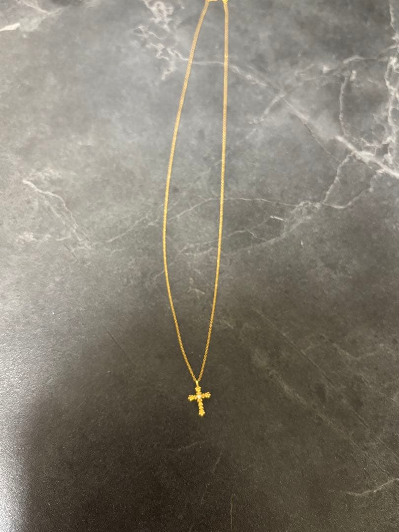 ahkah/ゴールド 十字架 ネックレス