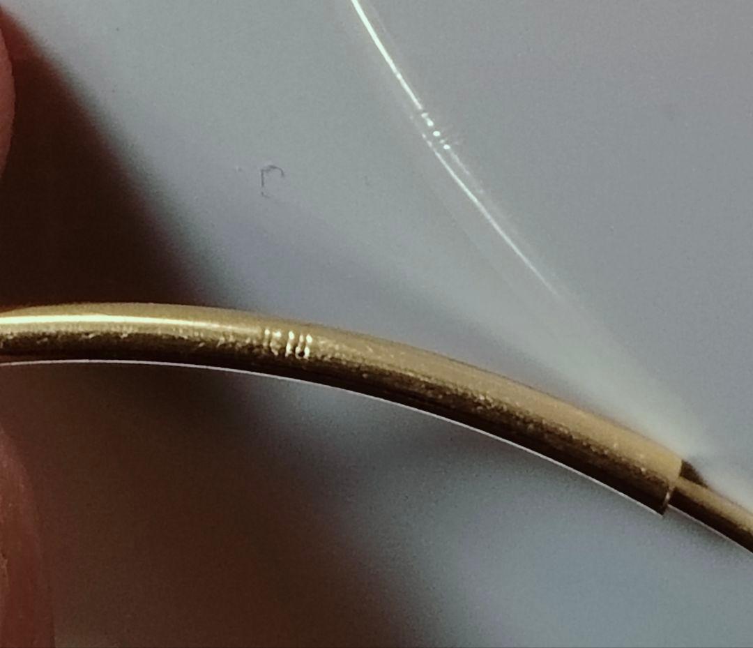 Ｋ18 バングル agete ダイヤ K10 アロー 弓矢モチーフ