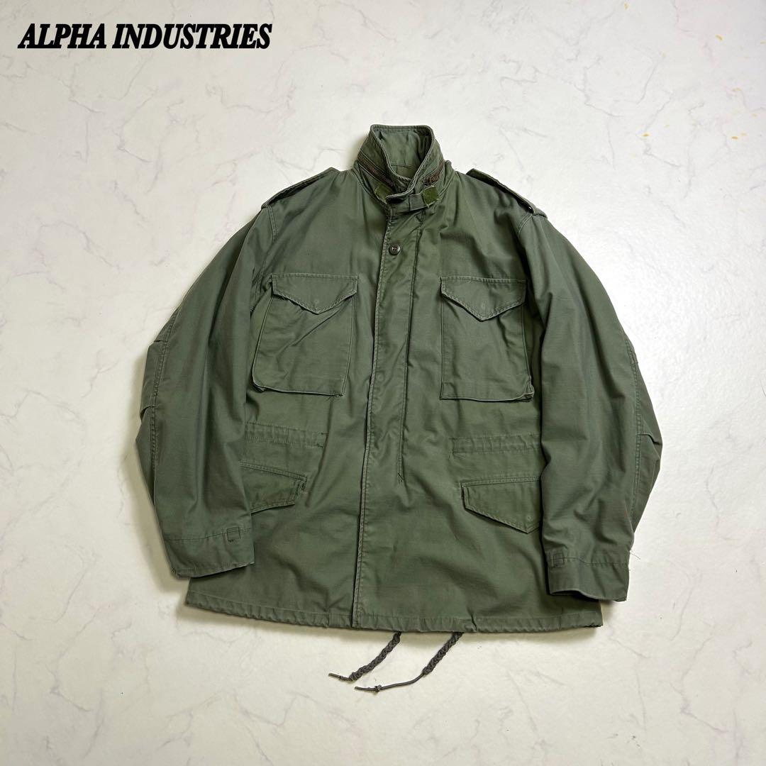 【80s】旧ロゴ アルファインダストリーズ M-65 フィールドジャケット M