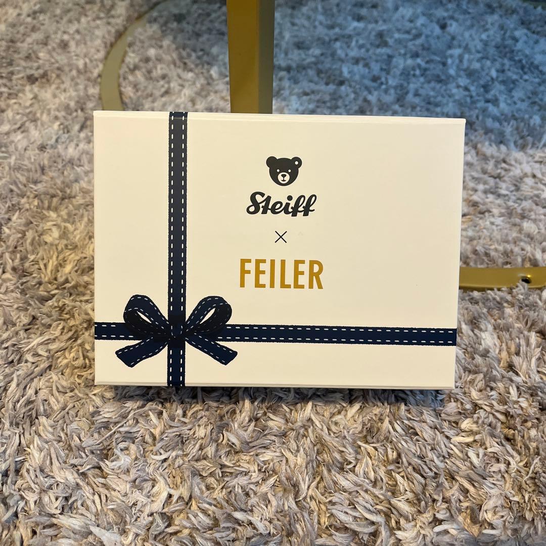 百貨店購入　新品未使用　フェイラー　Steiff テディベアキーリングセット