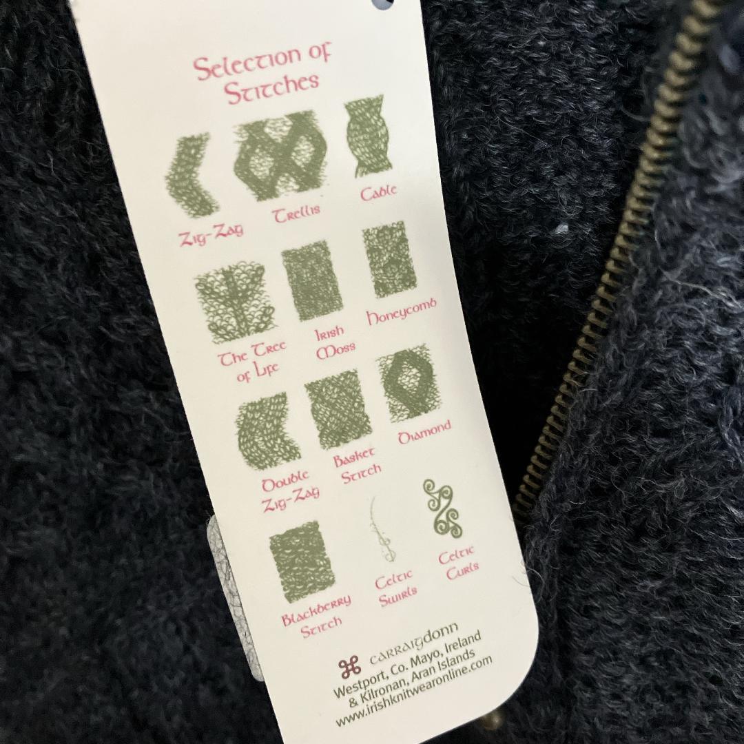 新品CARRAIG DONNフィッシャーマンズセーター未使用キャレイグドングレー