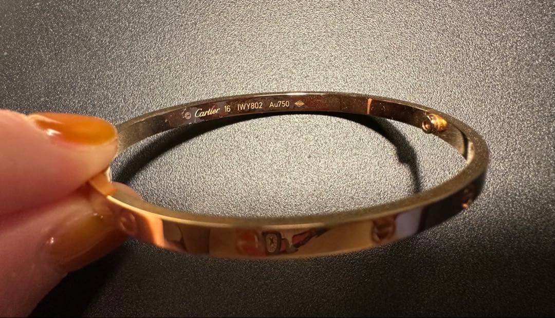 新品！保証書付 カルティエ Love ブレスレット ピンクゴールド　16cm