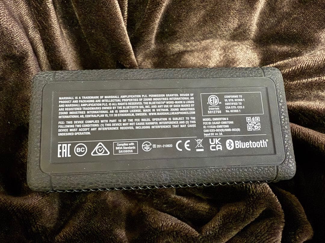 Marshall Emberton II ワイヤレススピーカー 【国内正規品】