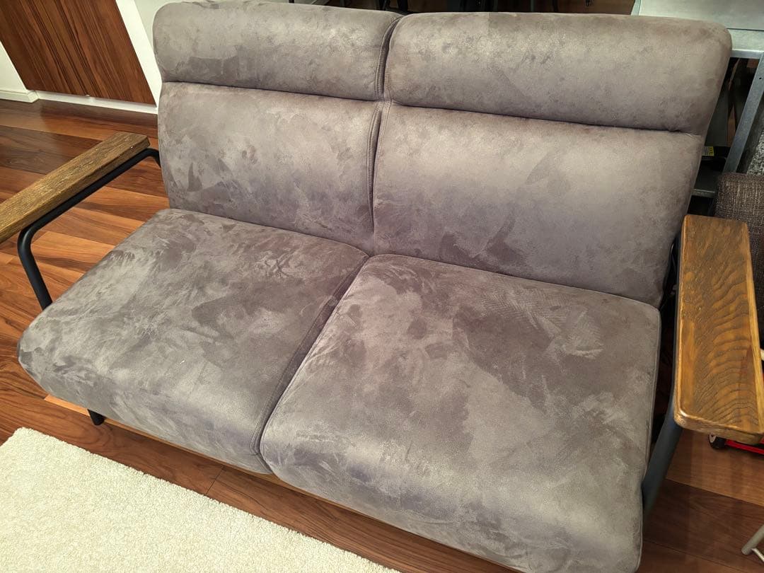 【NOCE】 ソファ NC728A 2人掛け ダークグレー