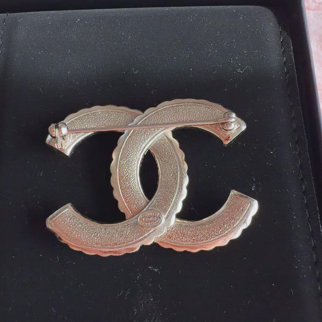 CHANEL シャネル ブローチ ココマーク パール ストーン ゴールド