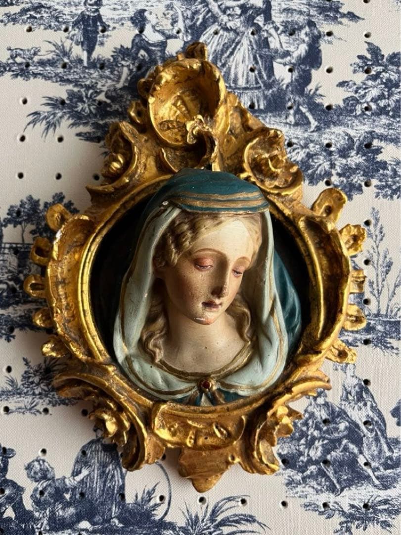 フランスアンティーク ♧ 嘆きの聖母 ♧ レリーフ27cm