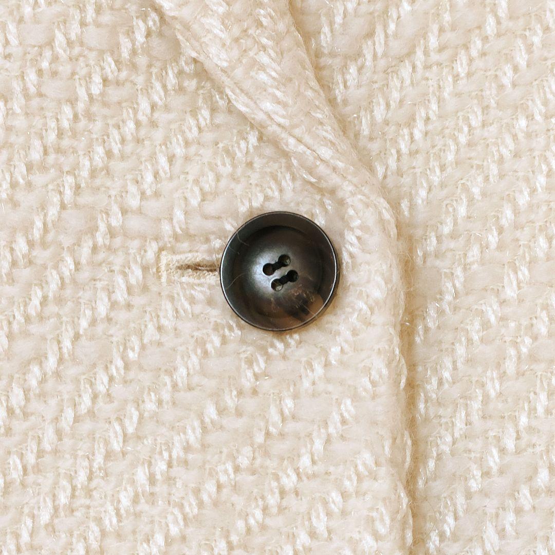 【美品】anuansアニュアンス 2024AW ツイードウールジャケットコート