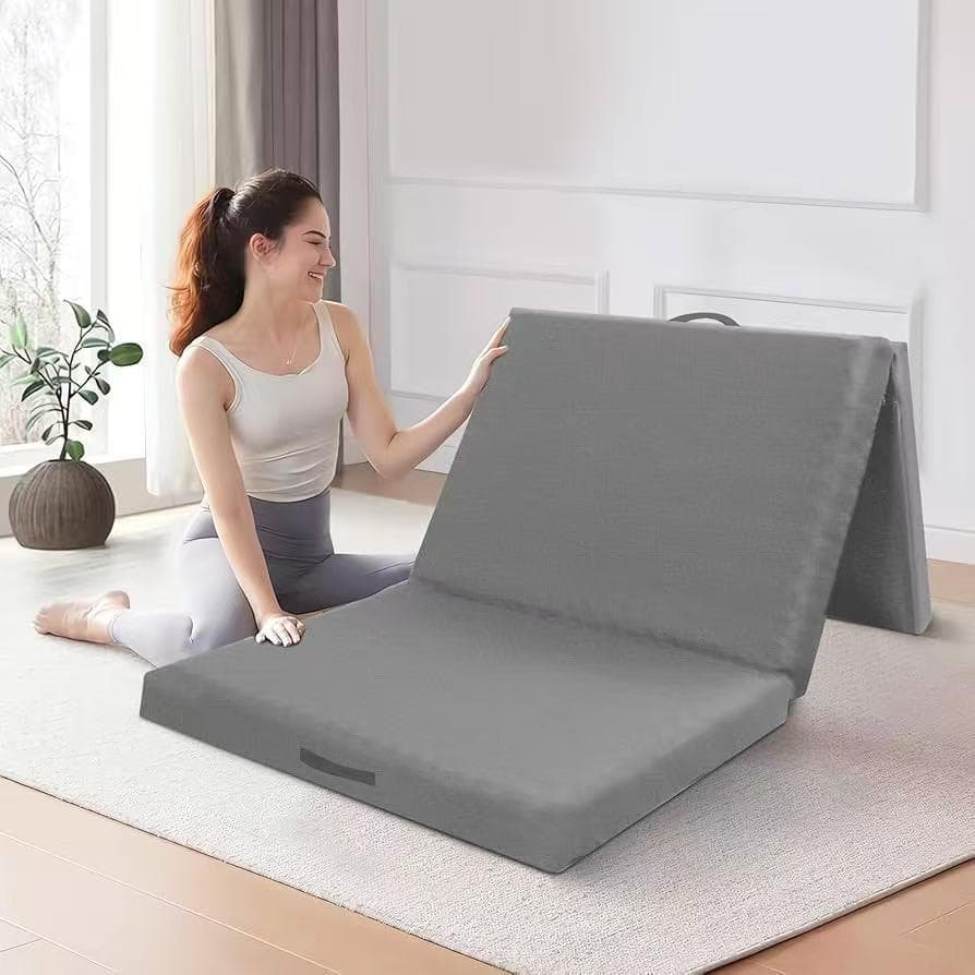 マットレス 折り畳み 敷布団 ベッドマット 座布団 高反発 三つ折 シングル