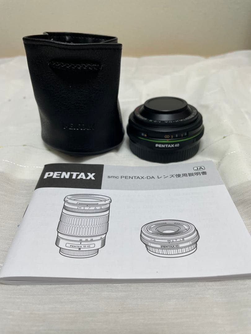 PENTAX DA 40mm F2.8 Limited 説明書・ポシェット付