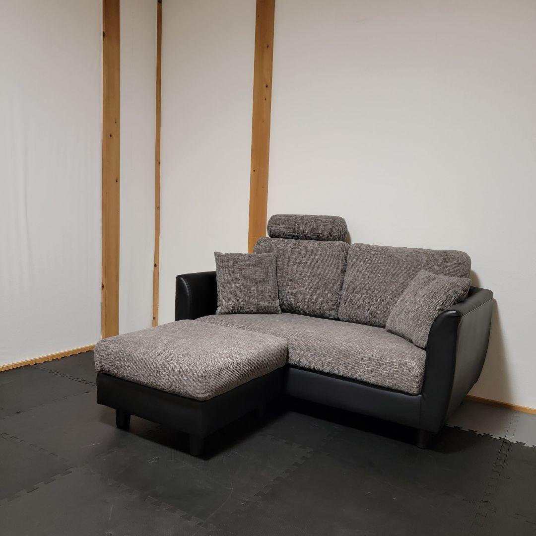 LOWYA MICROLY 2pソファー オットマン