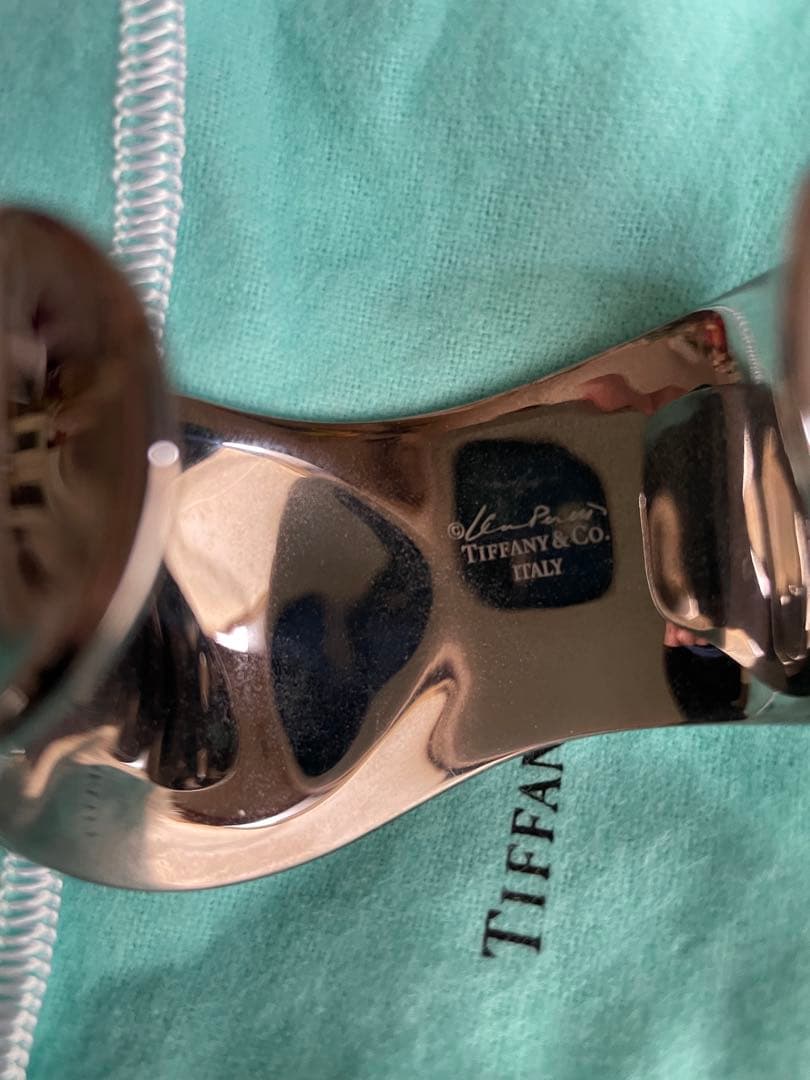 ティファニーTiffany & Co. ボーンカフ　ルテニウム左手用Sほぼ未使用